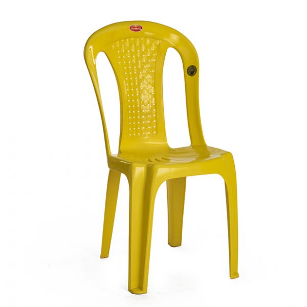plastic chair yellow color