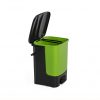 waste bin mix black and green color