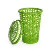 green-colour-round-laundry-basket