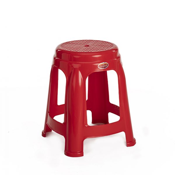 plastic stool red color