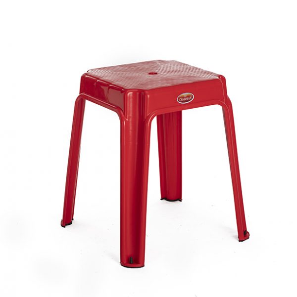 plastic stool red color