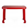 plastic table red color