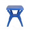 plastic table blue color