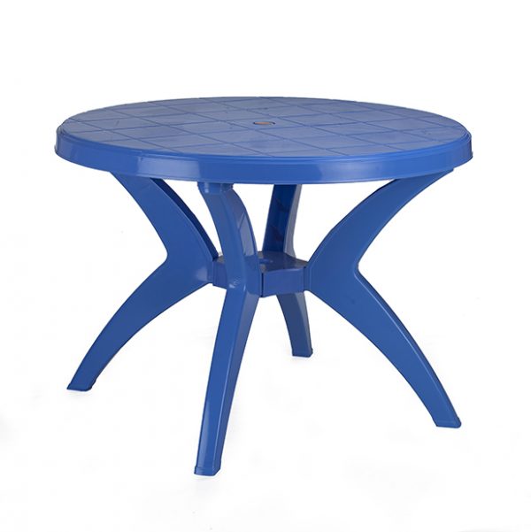 plastic table blue color