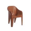 plastic chair - brown chair