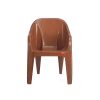 plastic chair -brown color