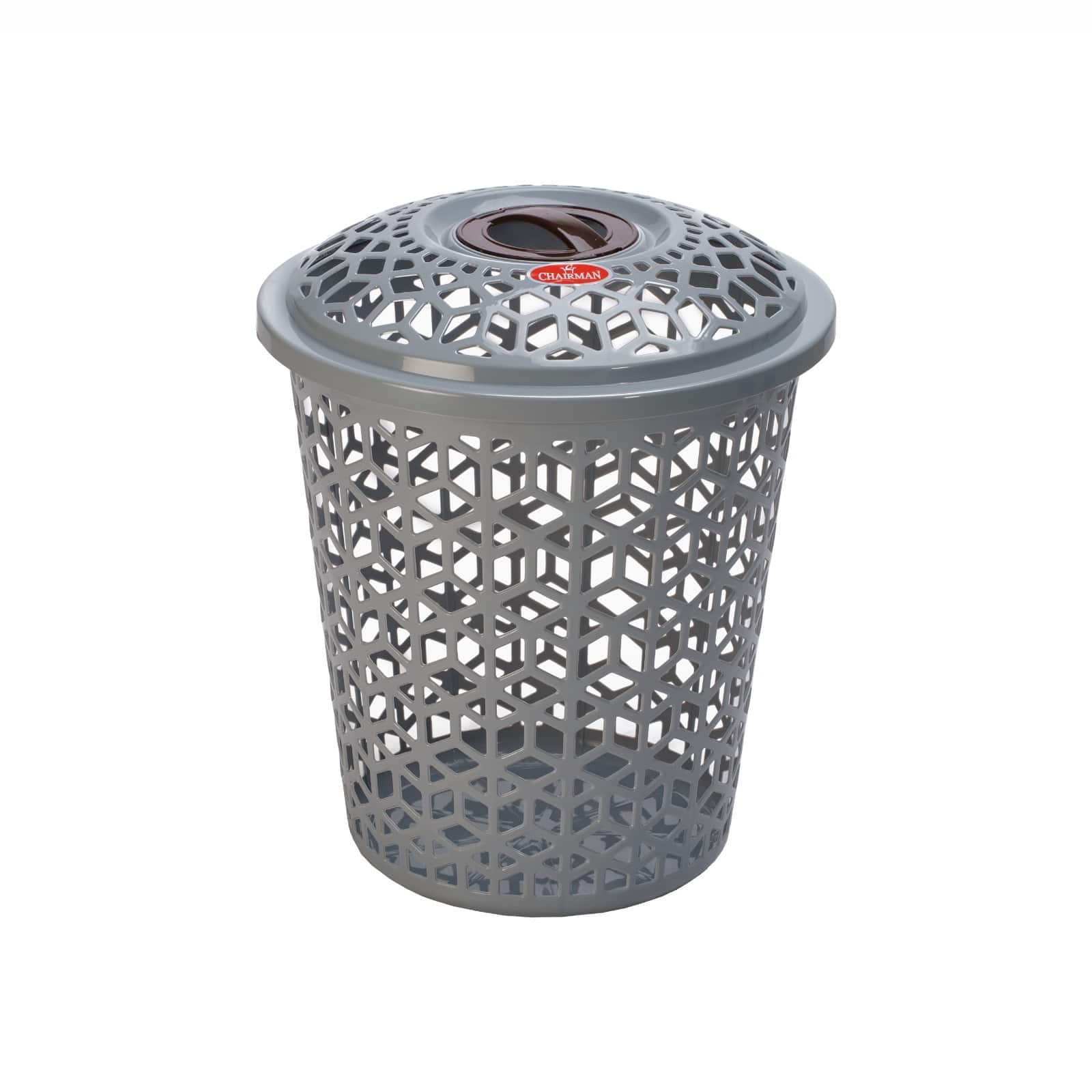 grey-colour-hexagon-laundry-basket
