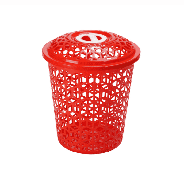 hexa-red-colour-laundry-basket