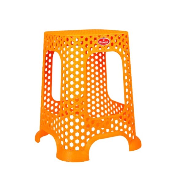 hexagon-stool-orange-colour