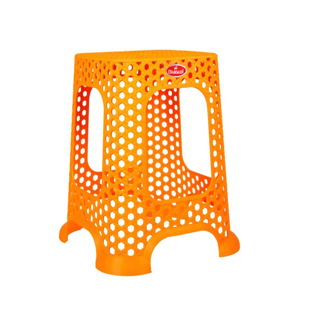 hexagon-stool-orange-colour