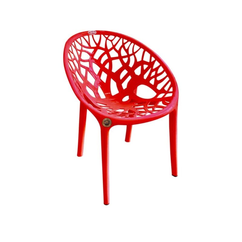 red-colour-tree-chair