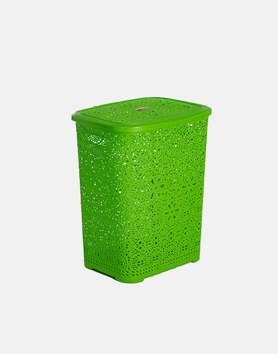 laundry-basket - green-colour