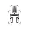 cartoon plastic chair image